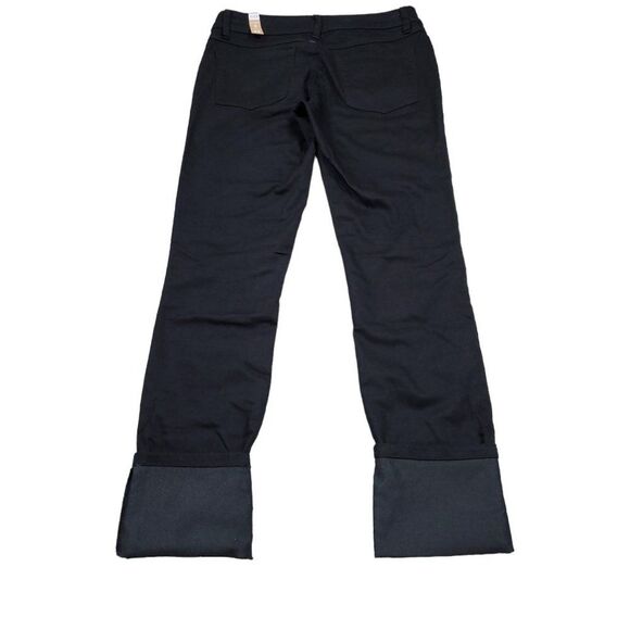 Prana Kara Rolled Skinny Jeans Black Size 2 26 Stretch Cuffed Low Rise - Picture 3 of 12